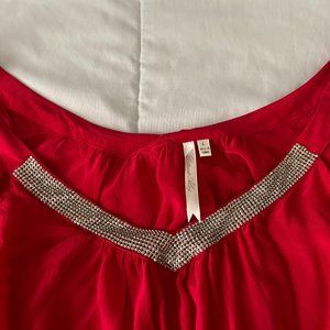 Petticoat Alley Tank Top, Size Large, Red